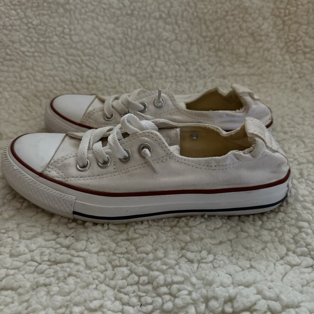 Converse low Slip On White Shoreline All Star‎ sneaker Women size 6